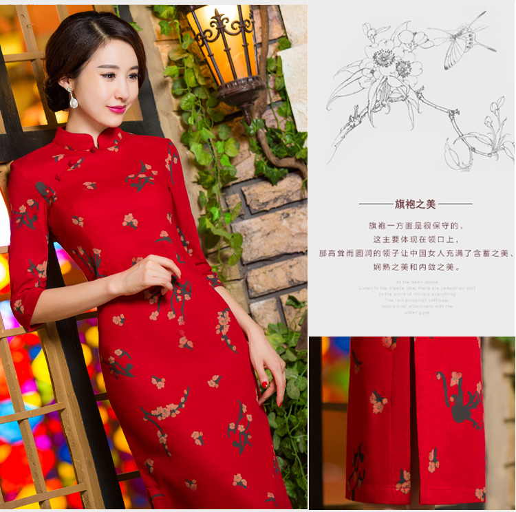 Oh, 2015 New fall blog for women of nostalgia for the video in the thin qipao Sau San large cuff improved linen long skirt qipao garden XXL picture, prices, brand platters! The elections are supplied in the national character of distribution, so action, buy now enjoy more preferential! As soon as possible.