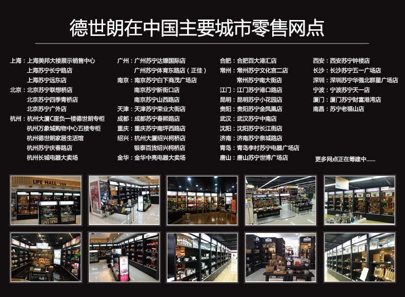 德世朗厨房套刀刀具德国进口刀具套装四件套带木质专用菜刀套装 TZ001-4