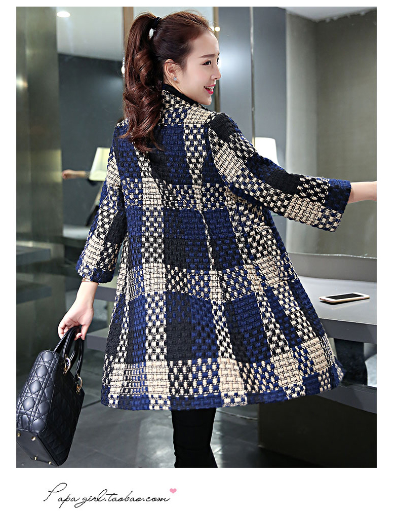  The new winter cherrymix tartan coats Korean in Sau San long-sleeved coarse wool terylene 7 sub-coats gross? female 9020 dark blue jacket XL Photo, prices, brand platters! The elections are supplied in the national character of distribution, so action, buy now enjoy more preferential! As soon as possible.