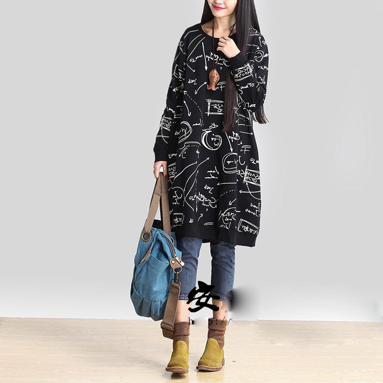 Dp autumn new product releases Korea lint-free thick xl women in loose long sweater cotton thick mm dress long-sleeved black/XL Photo, prices, brand platters! The elections are supplied in the national character of distribution, so action, buy now enjoy more preferential! As soon as possible.