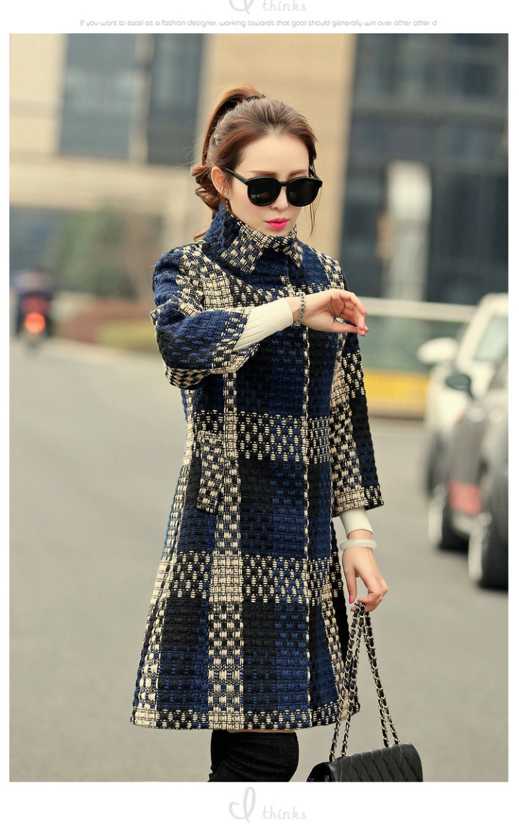 The achievement of the 2015 autumn and winter new Korean fashion in the Sau San Long Seven-sleeved gross? coats navy M picture, prices, brand platters! The elections are supplied in the national character of distribution, so action, buy now enjoy more preferential! As soon as possible.