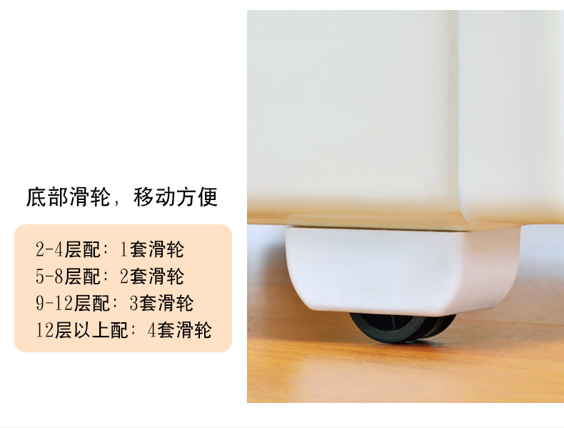 居都抽屉收纳箱透明储物盒塑料整理箱玩具收纳盒 特大号米黄色 一层