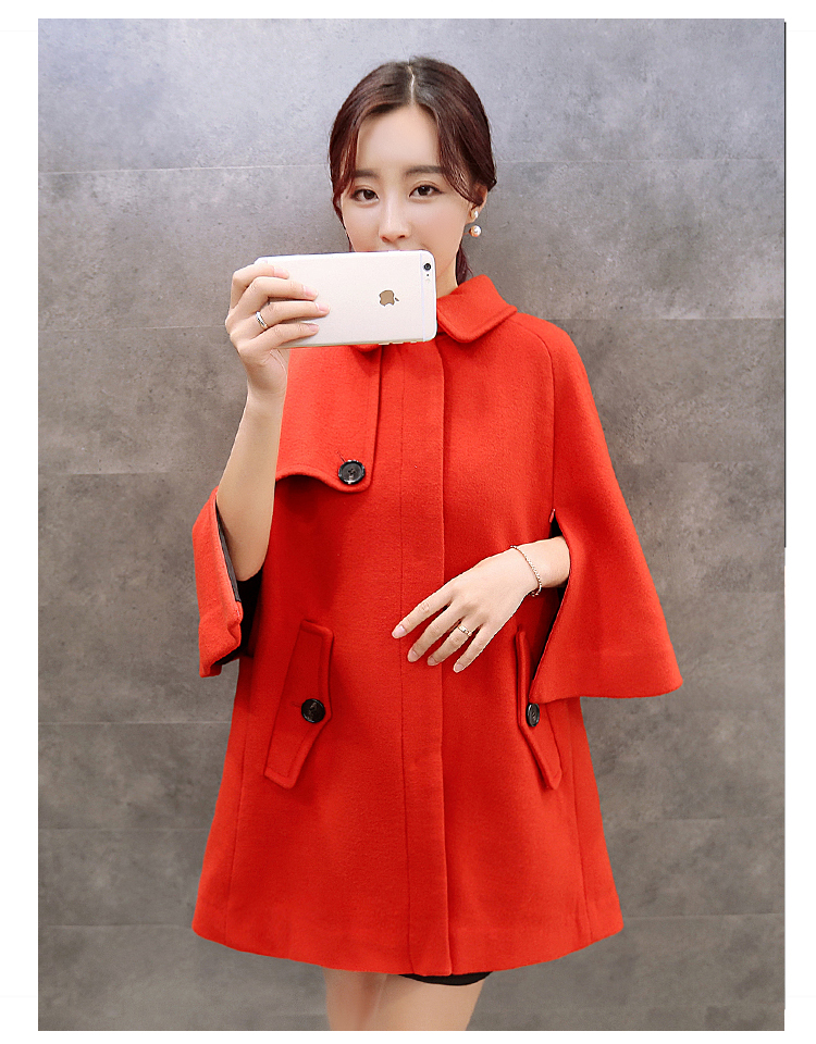 The Champs Elysees Honey Love   2015 autumn and winter new Korean version of loose cloak? Why women jacket gross sub wind jacket  708 gray M picture, prices, brand platters! The elections are supplied in the national character of distribution, so action, buy now enjoy more preferential! As soon as possible.