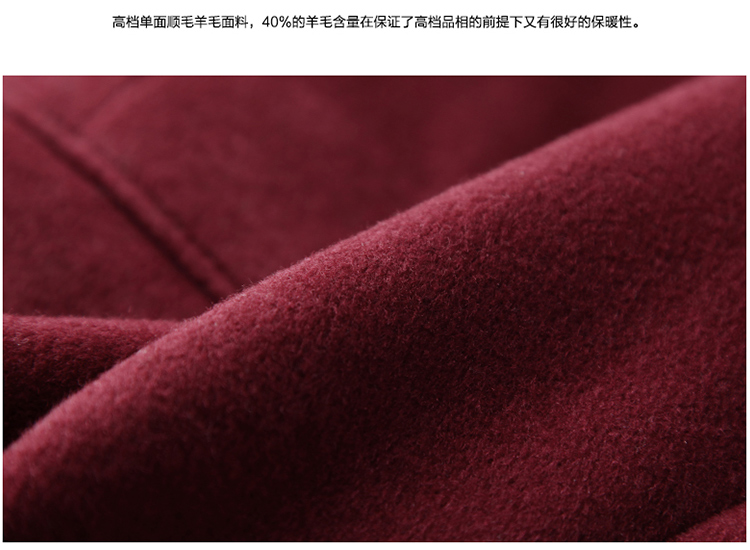良衣尼朵2015冬季新款大衣女中长款韩版羊毛绒厚毛呢外套风衣女 驼色 M
