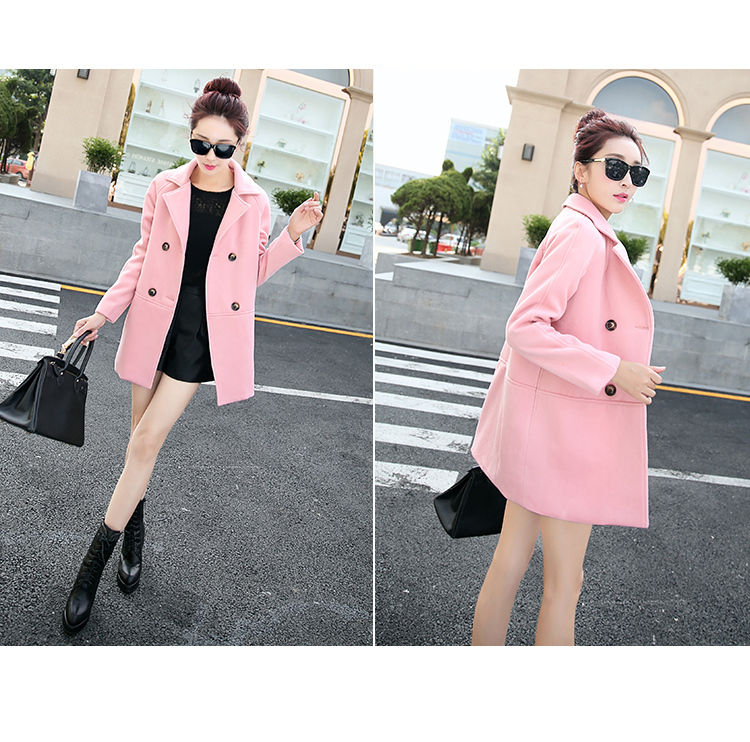 2015 winter clothing new Korean jacket elegant stylish Sau San round-neck collar long-sleeved double row two tablets of detained in long Wild Hair? coats female khaki M picture, prices, brand platters! The elections are supplied in the national character of distribution, so action, buy now enjoy more preferential! As soon as possible.