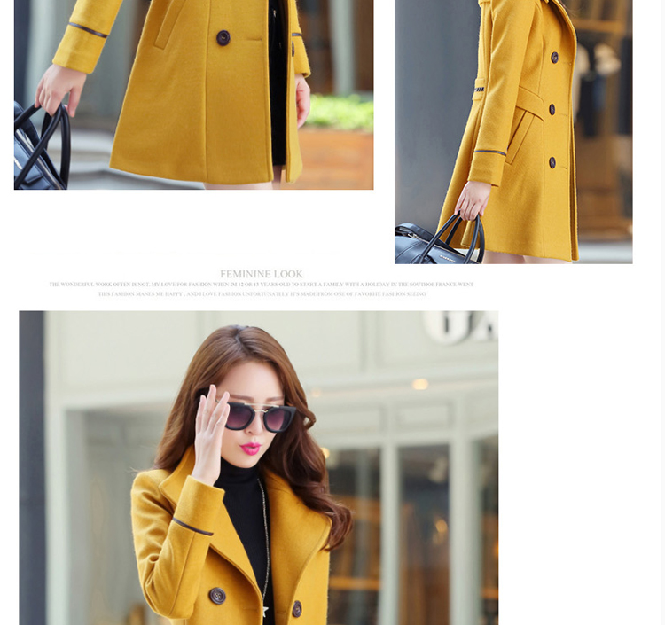Chor Yuen Chien autumn 2015 new Korean fashion in the Sau San long large female double-a wool coat turmeric yellow XL Photo, prices, brand platters! The elections are supplied in the national character of distribution, so action, buy now enjoy more preferential! As soon as possible.