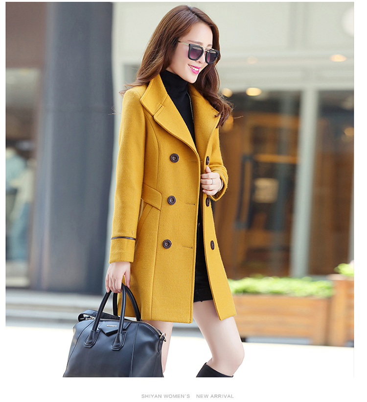 The Qian The Rhyme 2015 autumn and winter new Korean version in the Sau San Long Large? double-female coat a wool coat jacket coat? female gross navy blue M picture, prices, brand platters! The elections are supplied in the national character of distribution, so action, buy now enjoy more preferential! As soon as possible.