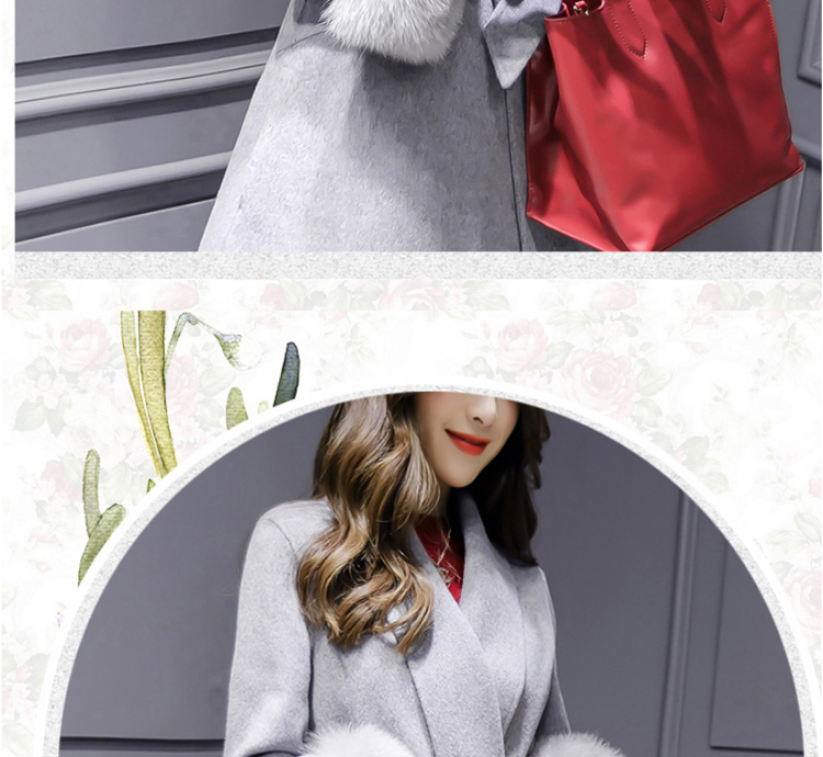 Ms Audrey Eu Bai Ya 2015 winter new Korean fashion v-neck autumn and winter coats that? long hair? jacket 6690 Sau San rouge toner M picture, prices, brand platters! The elections are supplied in the national character of distribution, so action, buy now enjoy more preferential! As soon as possible.