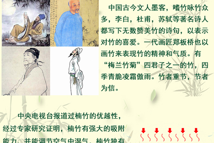 功夫茶具茶盘 实木茶台茶托茶海楠竹嵌入排水式 小 吉祥如意