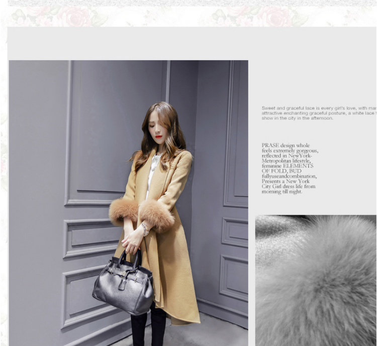 Morcar Connie snow in  winter 2015 new Korean fashion v-neck autumn and winter coats that? long hair? jacket of carmine Sau San toner S picture, prices, brand platters! The elections are supplied in the national character of distribution, so action, buy now enjoy more preferential! As soon as possible.