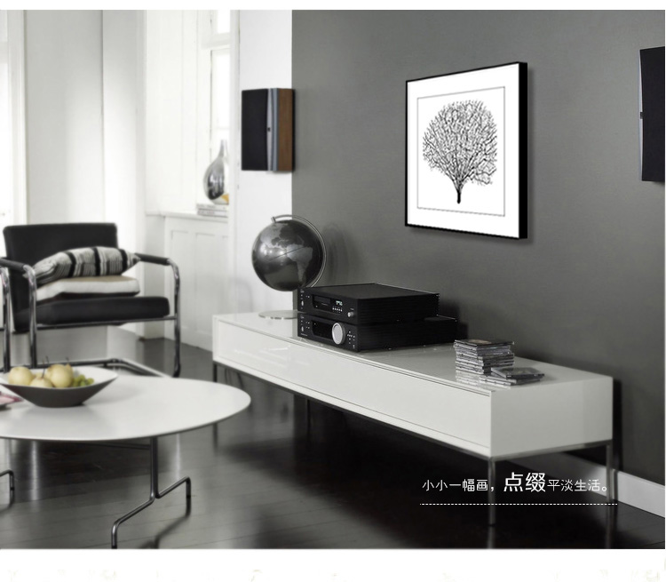 老深镇客厅装饰画现代简约有框画卧室书房挂画餐厅玄关画 双拼组合 50x50cm