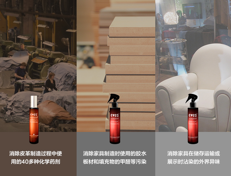 
                                        易卫士 进口甲醛清除剂皮革除味喷雾剂新房装修家具去除甲醛喷剂皮沙发除味皮床除味剂 皮革除味+甲醛治理(优惠组合)                