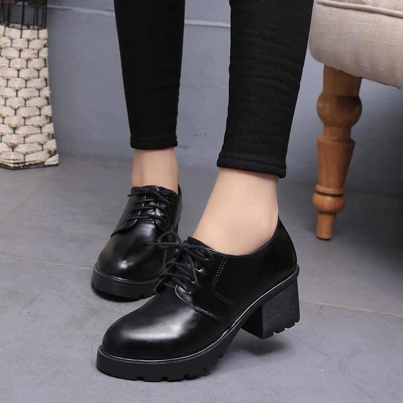 【京东】格彬森2016春夏新款时尚欧美圆头高