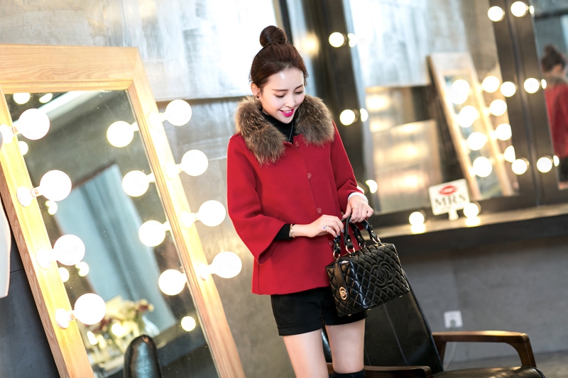 2015 Autumn and winter Zz&ff new Korean large Liberal Women's gross collar cloak a jacket female red cloak XXXXL gross? Picture, prices, brand platters! The elections are supplied in the national character of distribution, so action, buy now enjoy more preferential! As soon as possible.