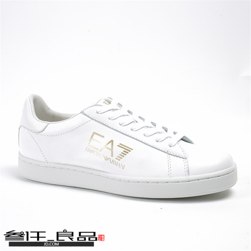 ea7 阿玛尼男真皮低帮休闲鞋板鞋 278024 5p599 黑色2 42 (香港直邮)