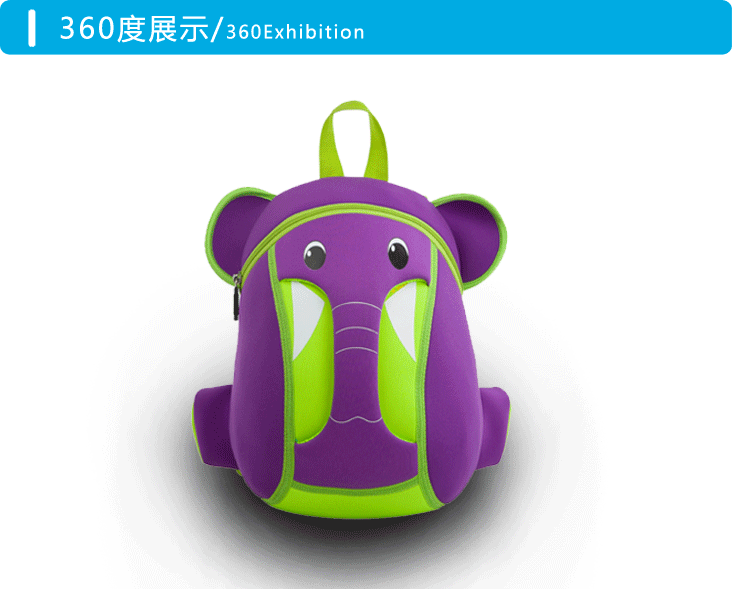 诺狐时尚儿童书包3d幼儿园男女背包2015小学生1-2年级韩版双肩包 浅