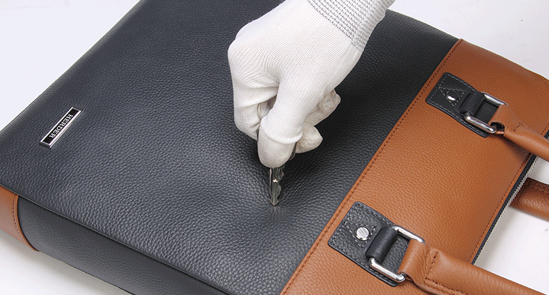 波士格bssgee 新款男士手提包 牛皮单肩包男士商务公文包休闲斜挎包