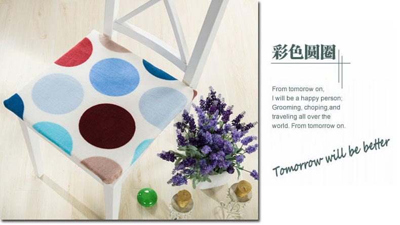 宇萱国际  法莱绒保暖学生坐垫餐椅垫办公室座垫   40*40cm 水立方 40cm*40cm