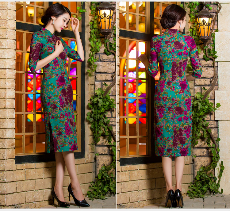 Oh, 2015 New fall blog for women of nostalgia for the video in the thin qipao Sau San large cuff improved linen long skirt qipao garden XXL picture, prices, brand platters! The elections are supplied in the national character of distribution, so action, buy now enjoy more preferential! As soon as possible.