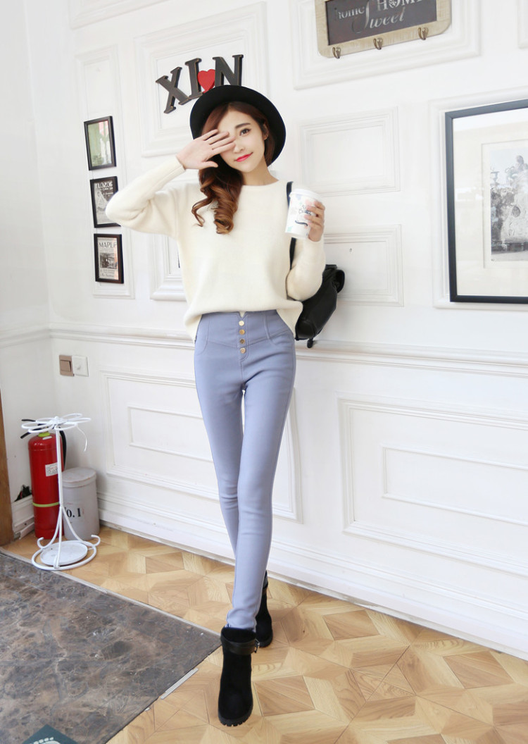 2015 Autumn and winter Zz&ff new Korean large relaxd the lint-free thick pencil Castor, forming the elastic trousers leisure video thin black trousers XXXL picture, prices, brand platters! The elections are supplied in the national character of distribution, so action, buy now enjoy more preferential! As soon as possible.