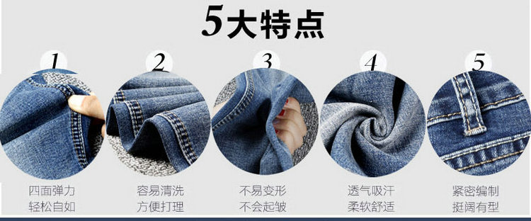 旭冲2015秋冬女装新款弹力修身小脚高腰加绒长裤铅笔裤牛仔裤 蓝色 27码