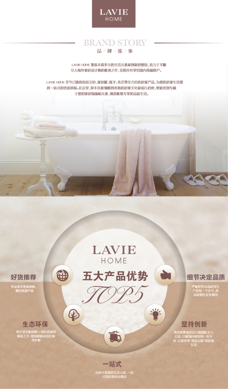 LAVIEHOME Christy浴室防滑垫门垫地垫纯棉舒美棉匹马棉进口 薄荷蓝 50cmx80cm