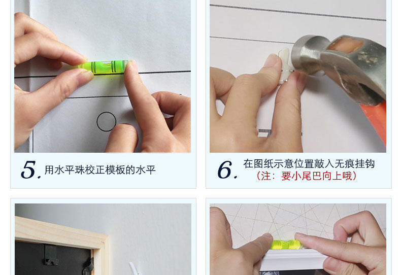 实木照片墙欧式 纪恒暄相框墙客厅相片墙卧室美式照片墙相框挂墙 月白青+卡其色+自然物语画心