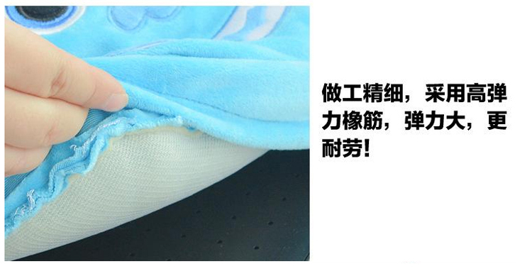 如诺 卡通电暖鞋暖脚宝 可调温插电式 小黄人电热鞋 龙猫暖脚鞋 叮当猫