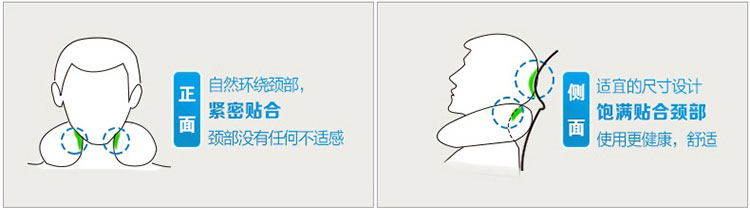 Back2脊态 充气U型枕  颈椎护颈枕头 飞机枕 午休午睡枕 旅行三宝套装u枕头 深邃蓝
