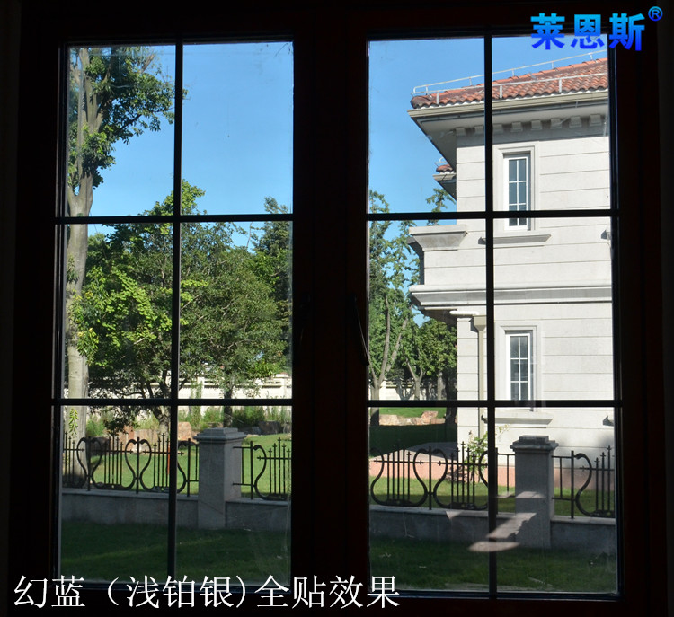 玻璃贴纸窗纸窗户贴纸遮光阳台玻璃贴膜透光不透明窗贴防晒隔热玻璃贴膜家用隔热贴 高隔热铂银1.2米宽1米长