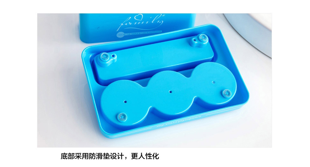 奕清良品 创意漱口杯卫生间牙刷架套装 时尚浴室牙具座结婚情侣洗漱牙刷杯牙膏牙缸架 创意牙刷架天空蓝 三人套装