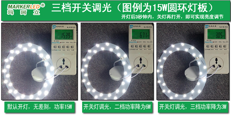 玛珂立 LED仓库灯 厂房灯 超亮5730贴片PAR灯 工业吊灯大灯泡 E27螺口 白光 E27灯头 15W