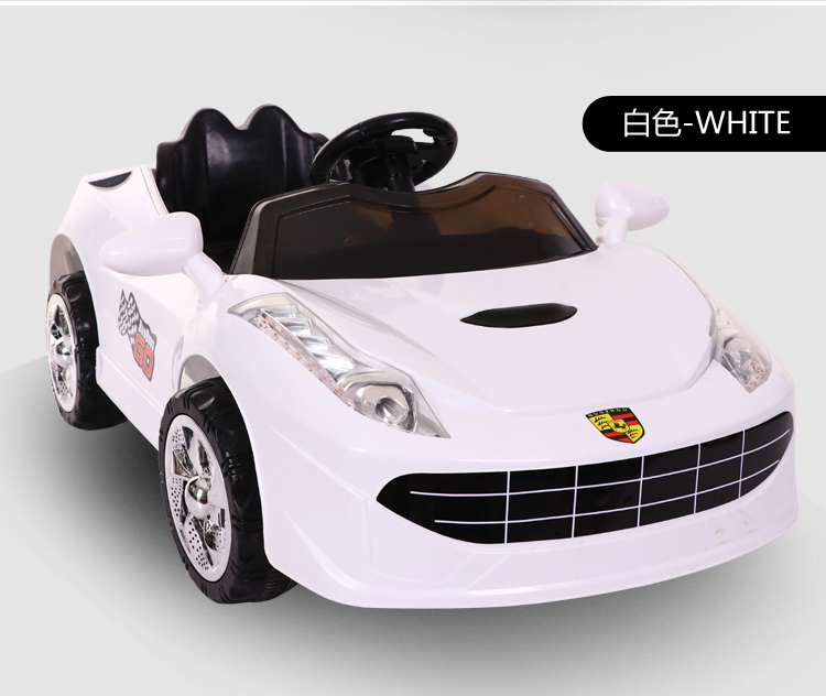 保时捷儿童电动车四轮双驱动遥控汽车男女宝宝充电童车小孩玩具车可坐