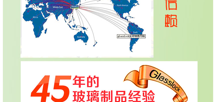 韩国进口三光云彩glasslock钢化玻璃饭盒2件套密封保鲜盒环保便当盒GL16附保温包