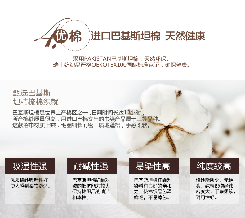 
                                        康尔馨洲际酒店纯棉大浴巾男女通用柔软吸水全棉浴巾 简约白 1条装                