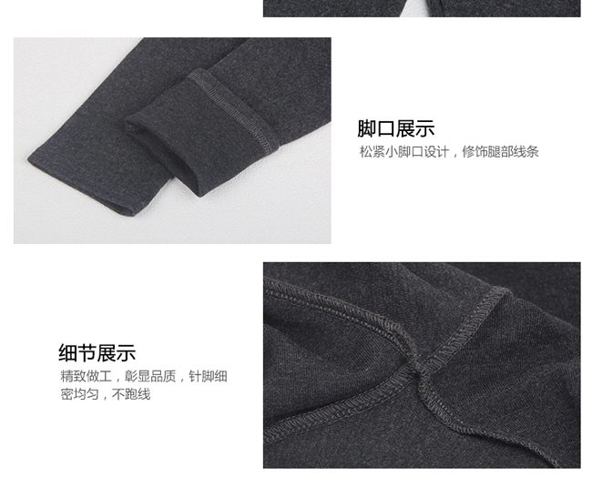 
                                        LOVEBBF 韩版女士修身打底裤 弹力紧身  假两件小脚裤 DK-75-黑色                