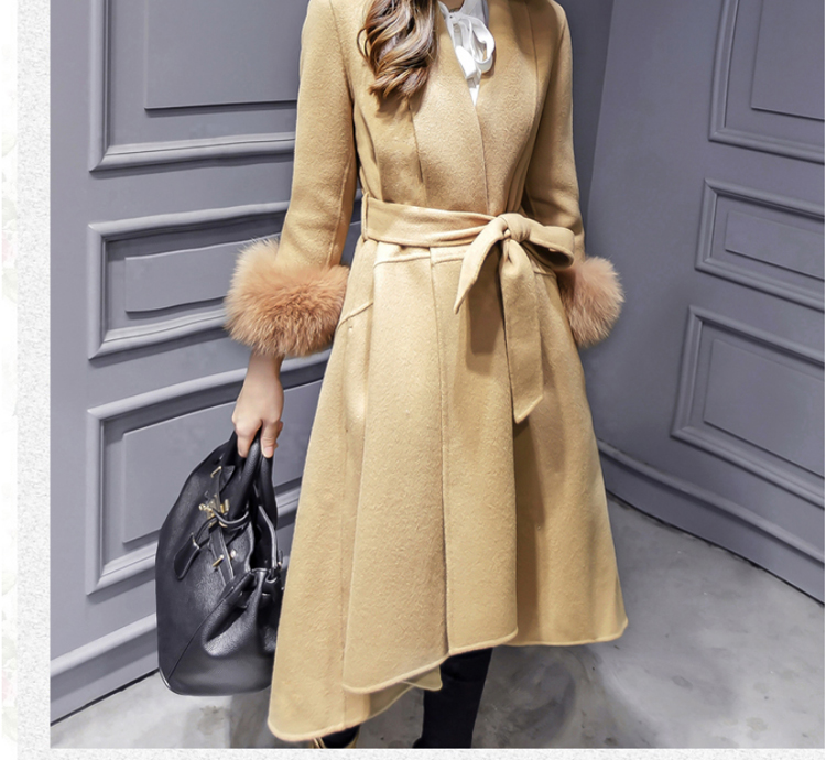 Ms Audrey Eu Bai Ya 2015 winter new Korean fashion v-neck autumn and winter coats that? long hair? jacket 6690 Sau San rouge toner XL Photo, prices, brand platters! The elections are supplied in the national character of distribution, so action, buy now enjoy more preferential! As soon as possible.