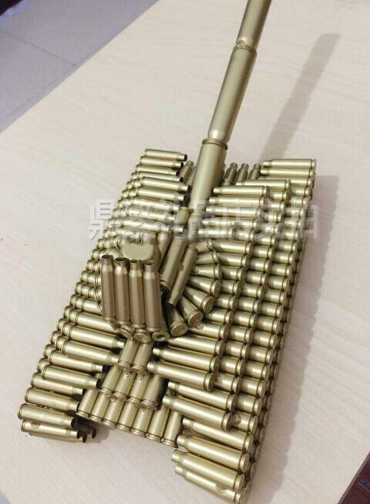 子弹壳炮弹壳工艺品 大坦克模型部队军人礼物12.7 56式81 1件
