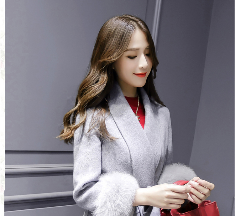 Ms Audrey Eu Bai Ya 2015 winter new Korean fashion v-neck autumn and winter coats that? long hair? jacket 6690 Sau San rouge toner M picture, prices, brand platters! The elections are supplied in the national character of distribution, so action, buy now enjoy more preferential! As soon as possible.