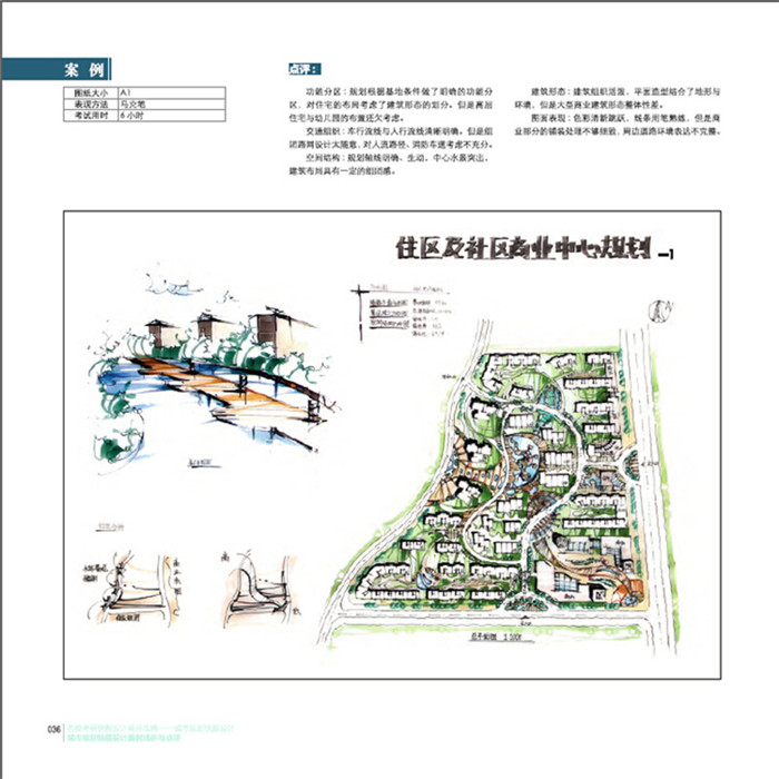 手绘表现与名校考研快题高分攻略城市规划快题设计图片