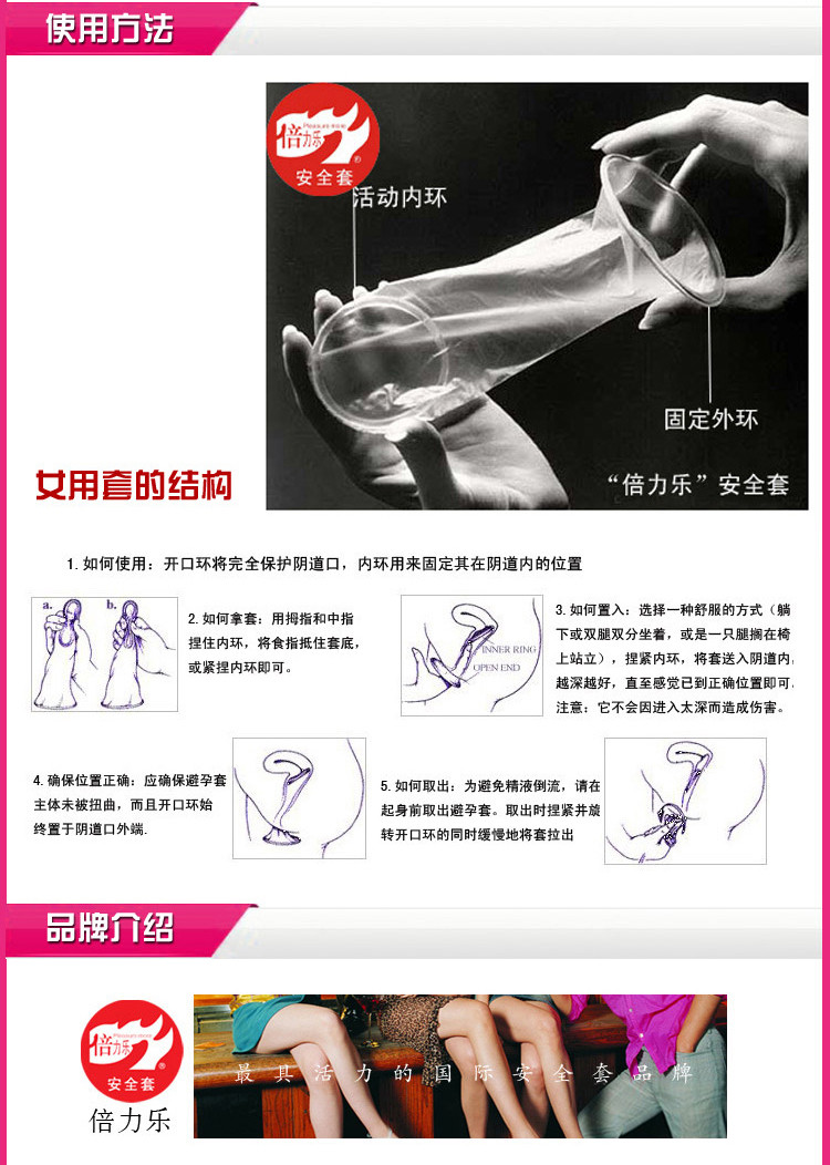 倍力乐<em>避孕套女用安全套</em> <em>女用</em>套<em>1盒</em>怎么样?京