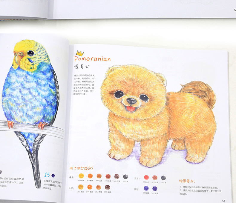 呆萌小动物画起来绘森活色铅笔画彩铅画自学入门基础教程喵星人小兔子