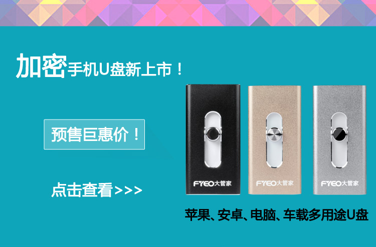 大管家加密防复制U盘32G 8G 16G 4Gu盘读写