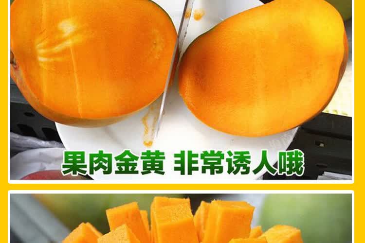 海南澳芒芒果海南三亚新鲜水果大芒果礼盒装4kg