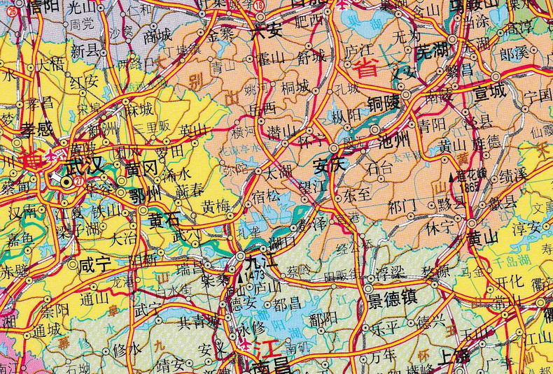 2022全新正版中华人民共和国地图中国地图挂图有高铁标注1108米覆膜