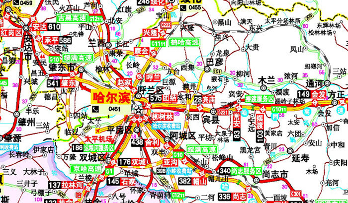 2016中国公路里程地图分册系列:黑龙江吉林辽宁公路里程地图册 出版社