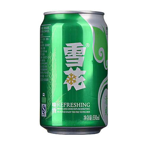 雪花啤酒清爽330ml(6瓶装)