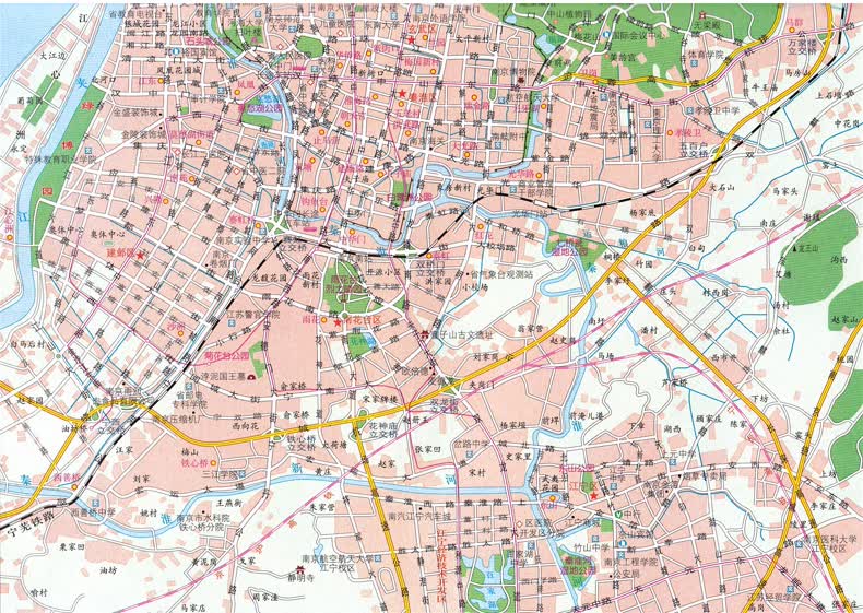 2017新版江苏地图册 江苏交通旅游地图册 中国分省地图册系列 详细到