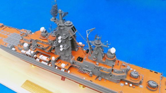 基洛夫级小号手1350前苏联乌沙科夫上将号仿真模型海军关岛号战列