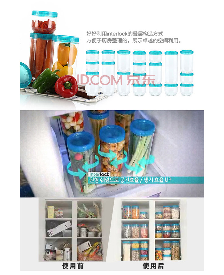 
                                                            乐扣乐扣（LOCK&LOCK）保鲜盒新概念冰箱密封盒塑料储藏收纳盒套装密封防漏圆形储物罐 白色                
